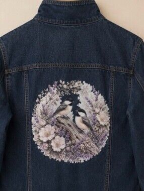 Chickadee | NYJeans | XL | Bird & Blossom UpCycled Denim Jacket